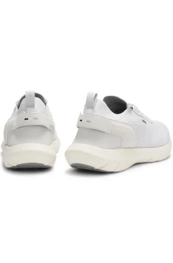 BOSS-MOTION Sneakers aus Strick mit Leder-Details