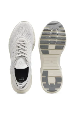 BOSS-MOTION Sneakers aus Strick mit Leder-Details