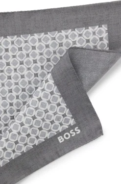 BOSS ONE Einstecktuch aus Seide mit Digitaldruck