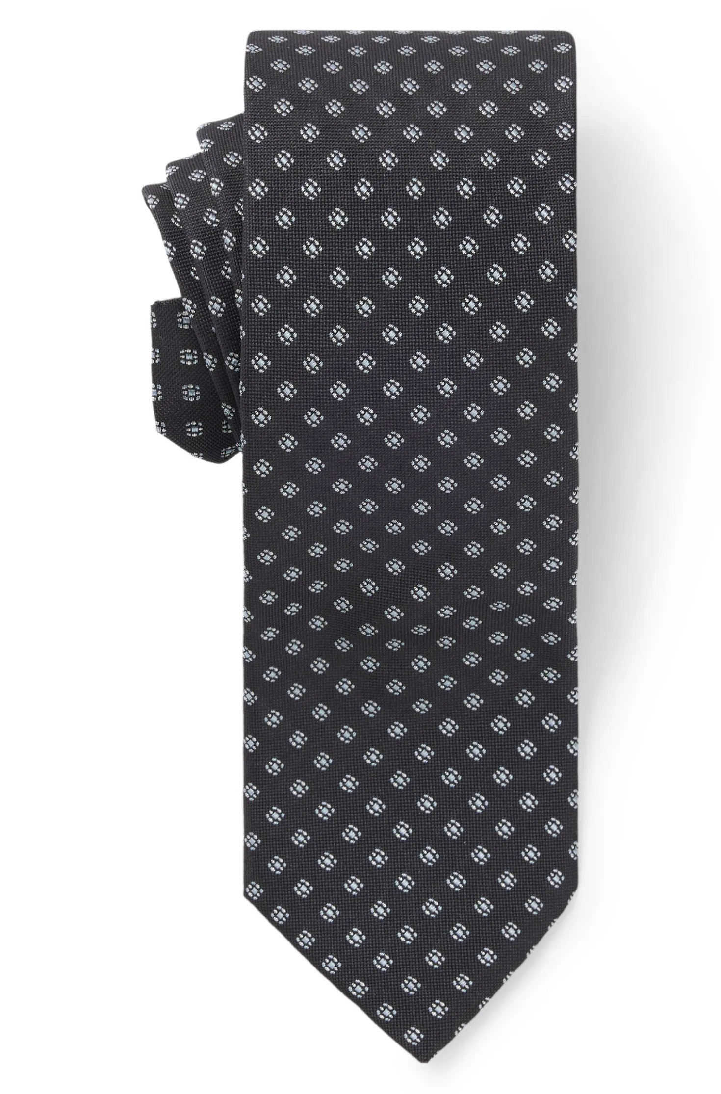 BOSS ONE Gemusterte Krawatte aus Seiden-Jacquard