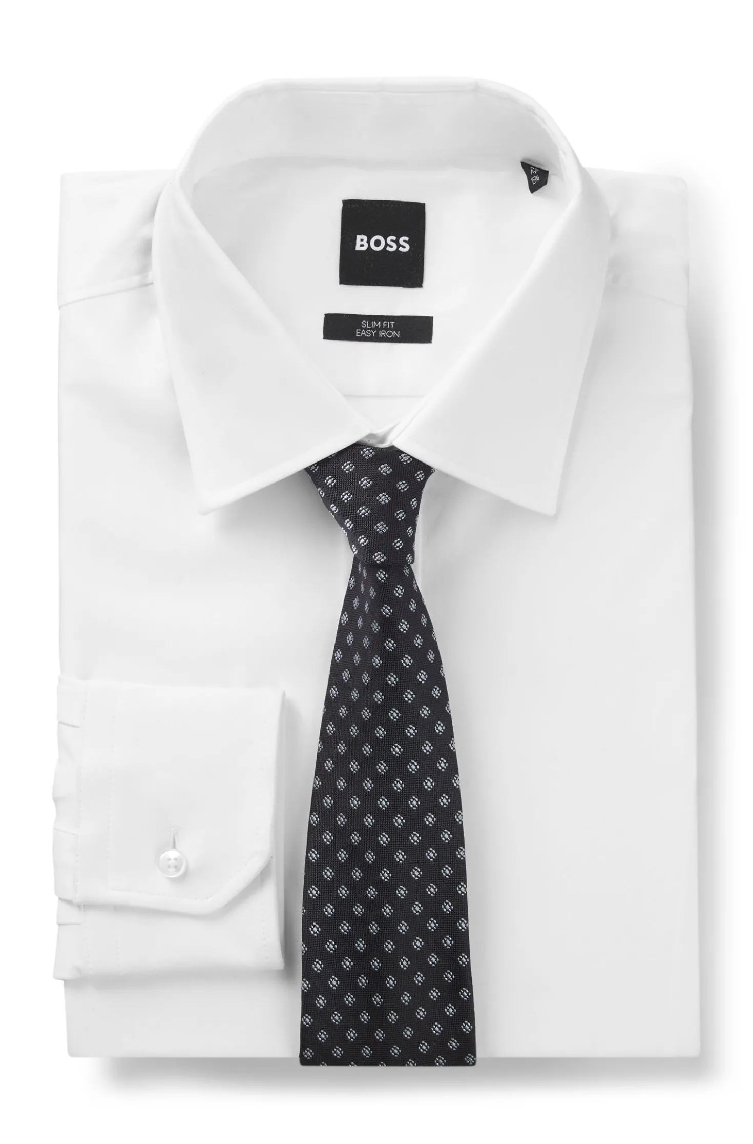 BOSS ONE Gemusterte Krawatte aus Seiden-Jacquard