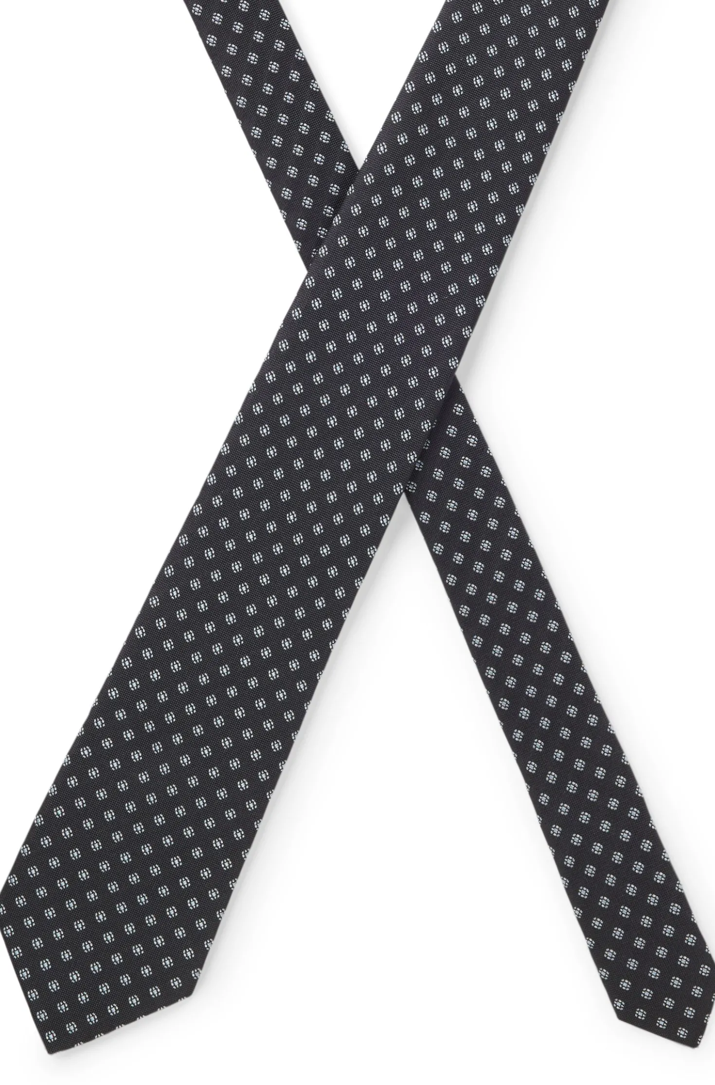 BOSS ONE Gemusterte Krawatte aus Seiden-Jacquard