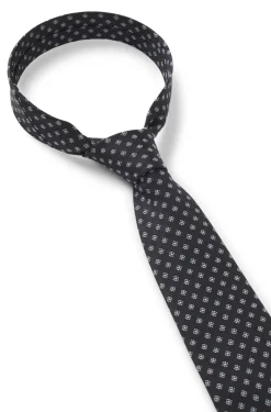 BOSS ONE Gemusterte Krawatte aus Seiden-Jacquard
