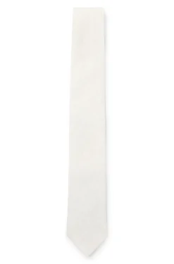BOSS ONE Krawatte aus Leinen-Seiden-Mix mit Jacquard-Struktur