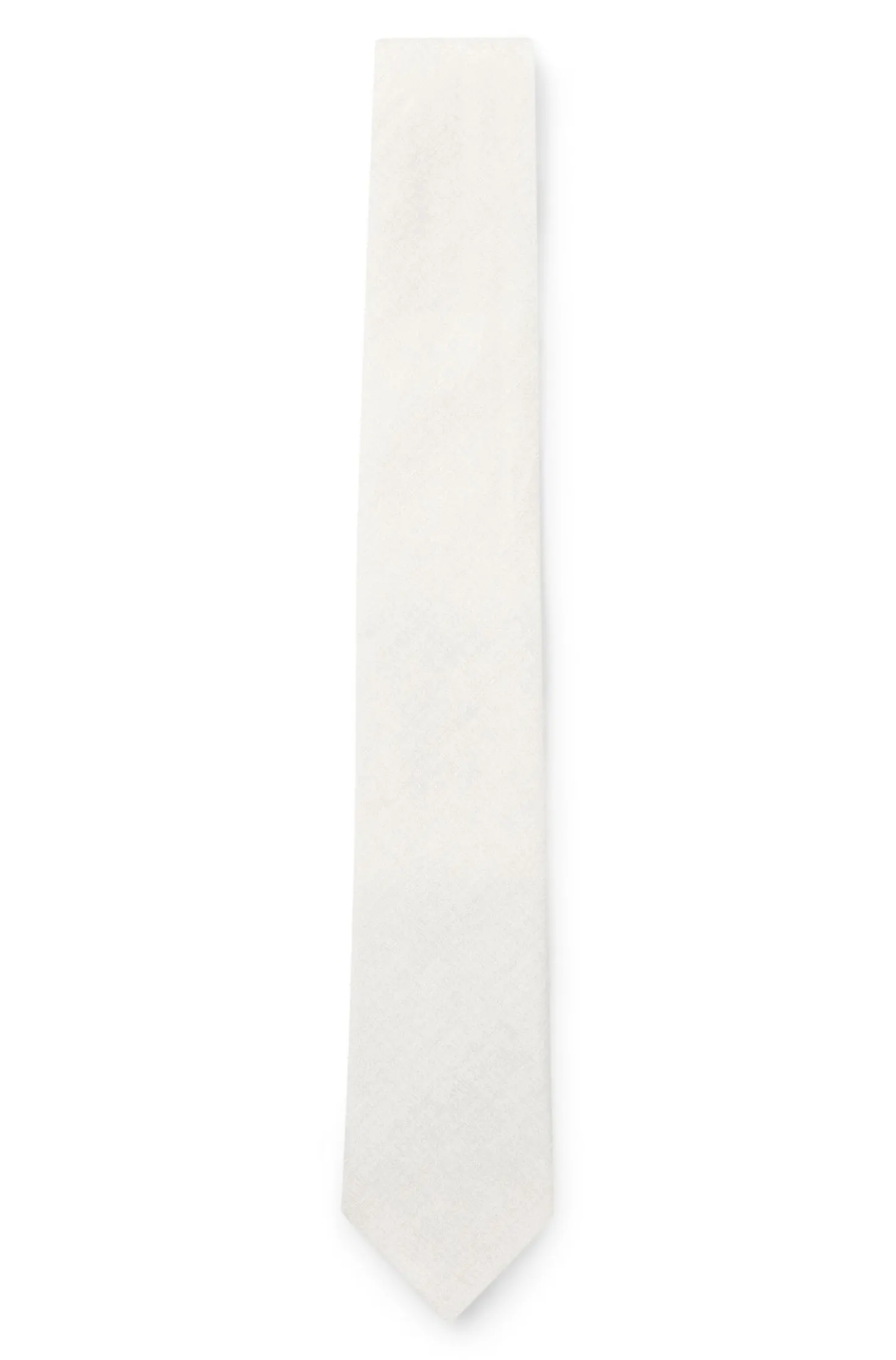 BOSS ONE Krawatte aus Leinen-Seiden-Mix mit Jacquard-Struktur