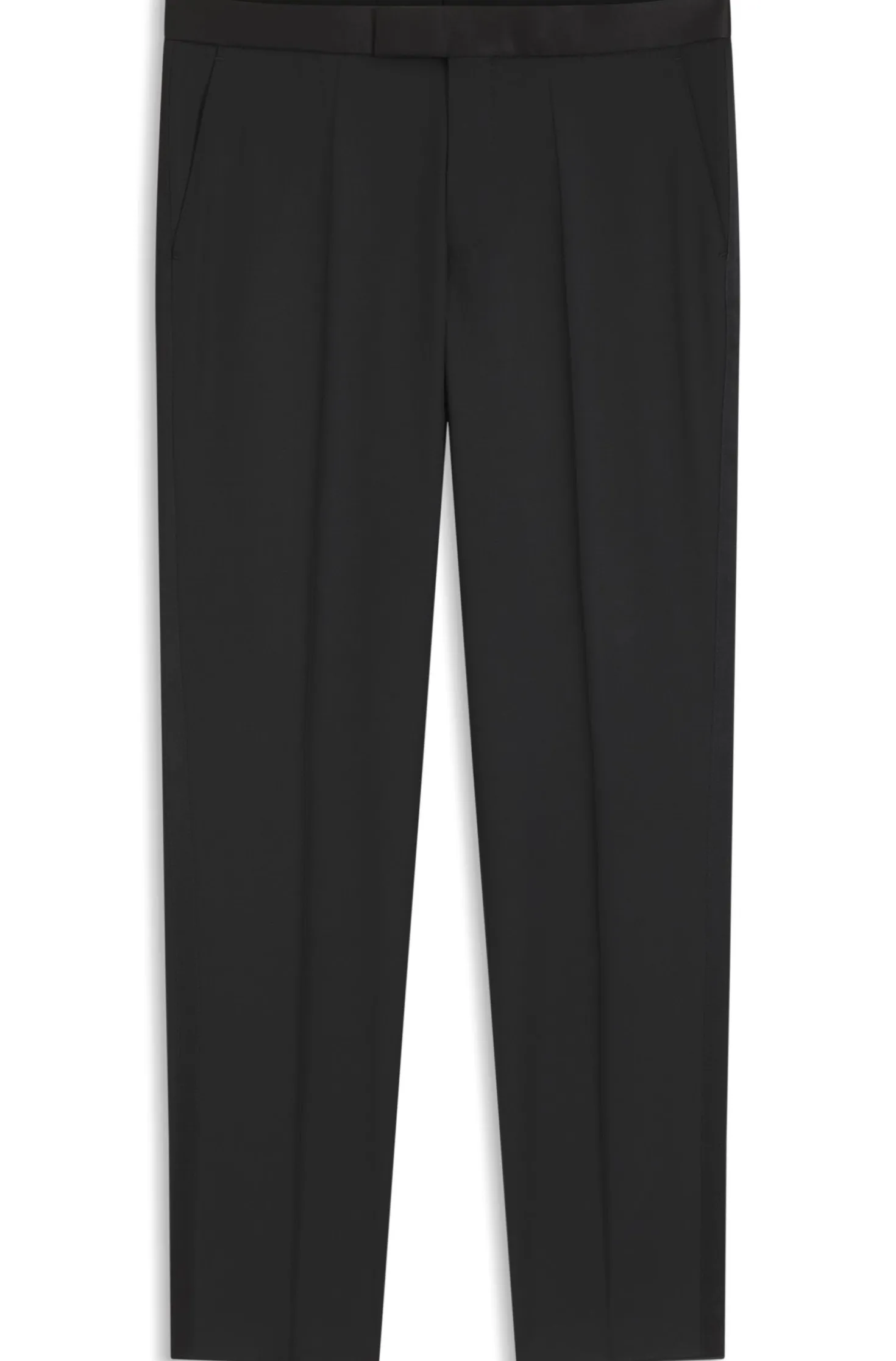BOSS ONE Regular-Fit Smoking-Hose aus Schurwoll-Serge