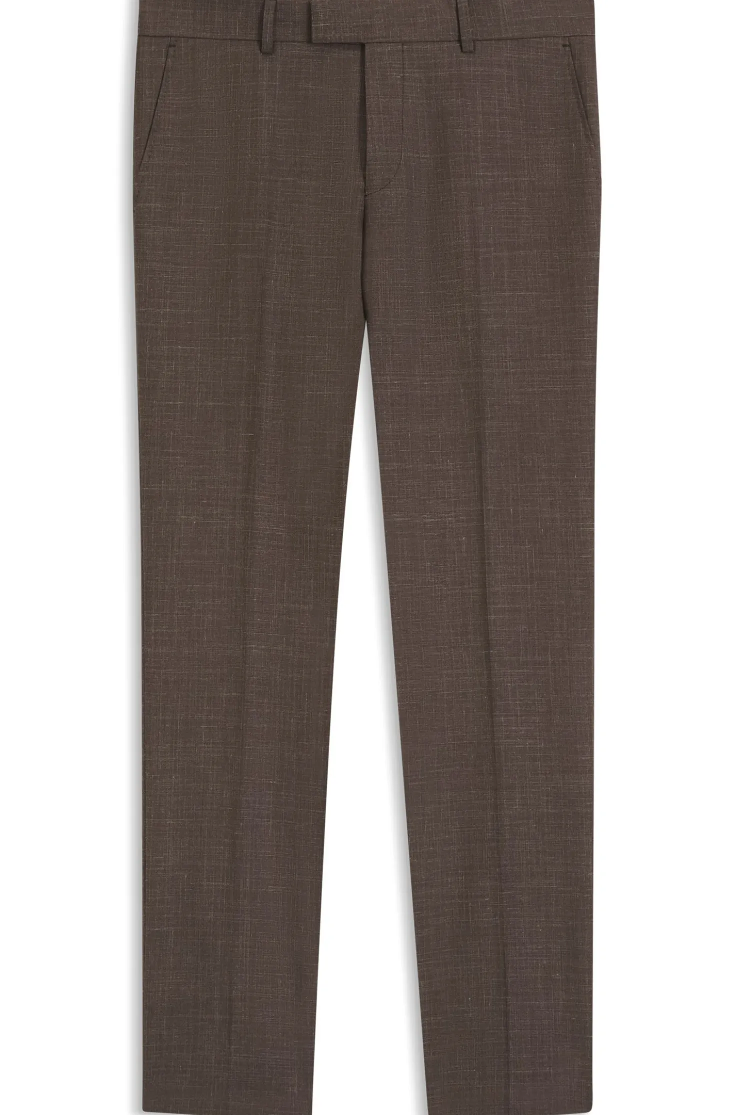 BOSS ONE Slim-Fit Anzughose aus Wolle, Seide und Leinen