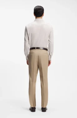 BOSS ONE Slim-Fit Hemd aus strukturiertem Baumwoll-Mix