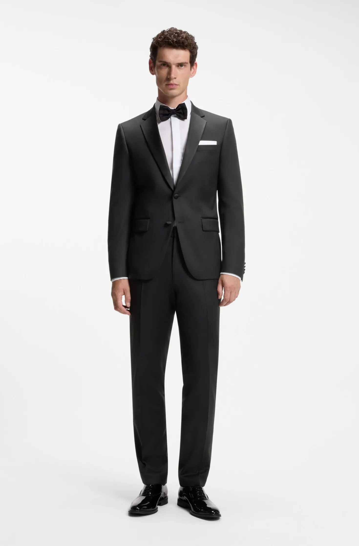 BOSS ONE Slim-Fit Hose aus Schurwoll-Serge