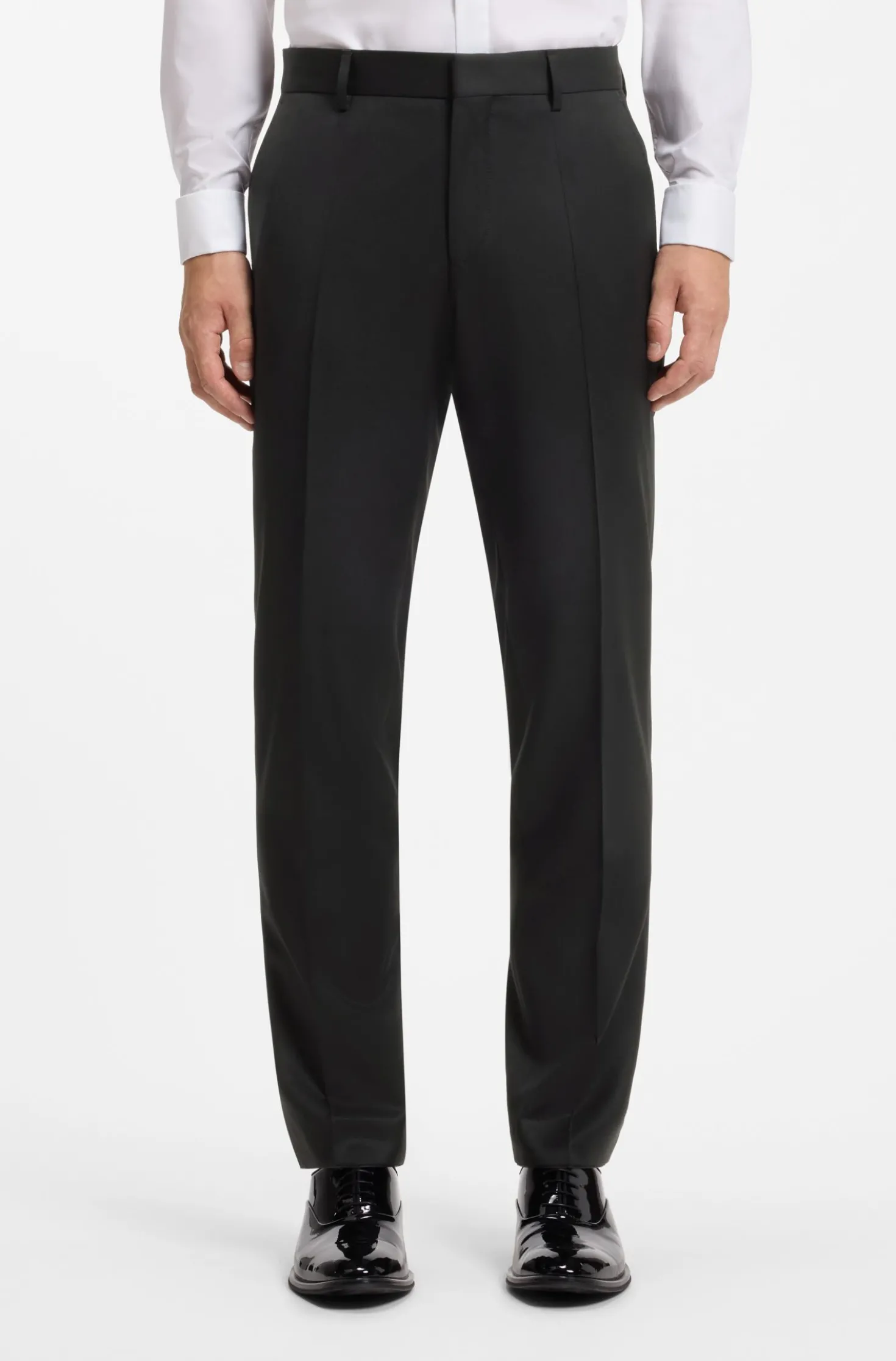 BOSS ONE Slim-Fit Hose aus Schurwoll-Serge