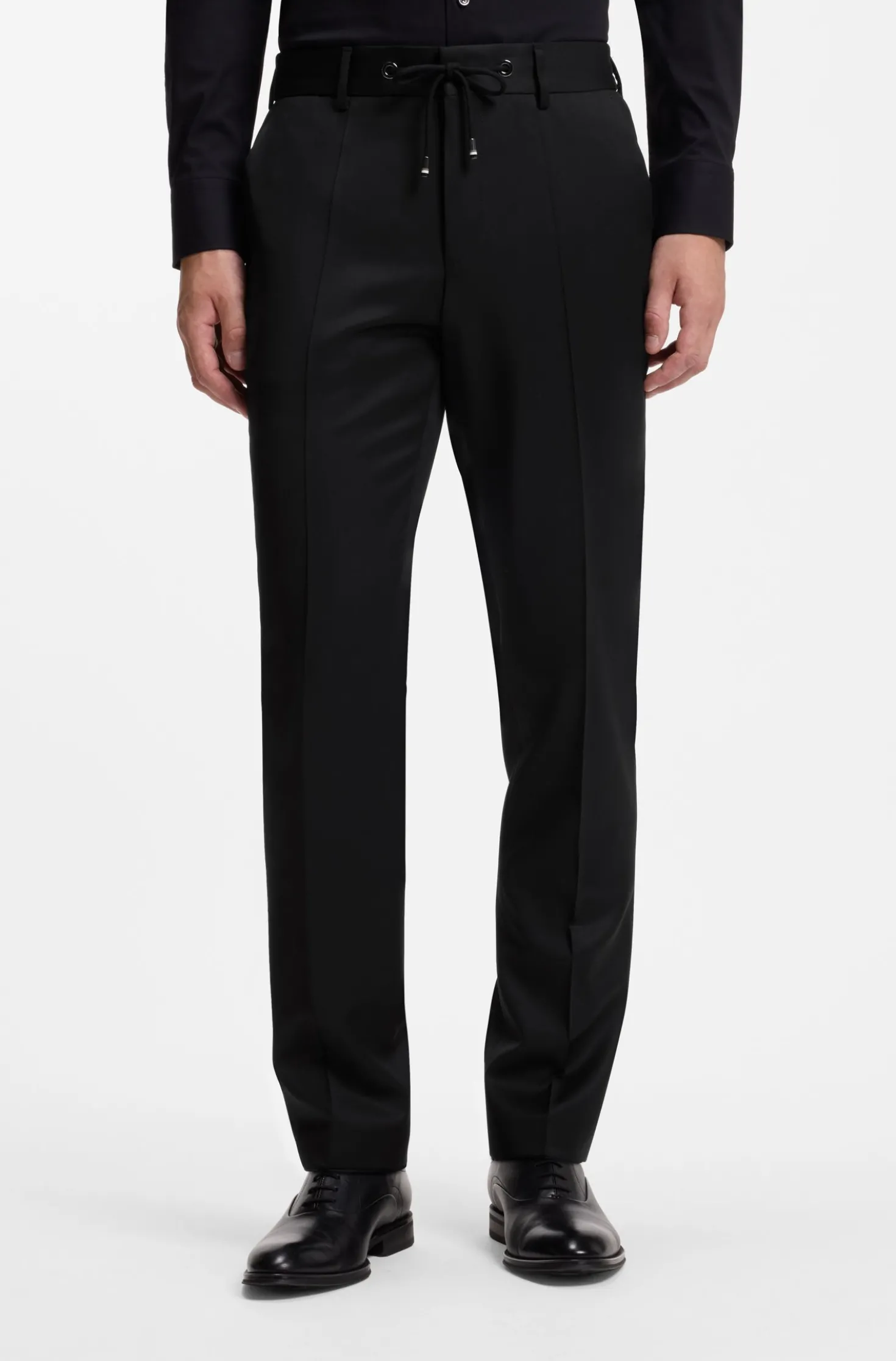 BOSS ONE Slim-Fit Hose aus Schurwoll-Serge