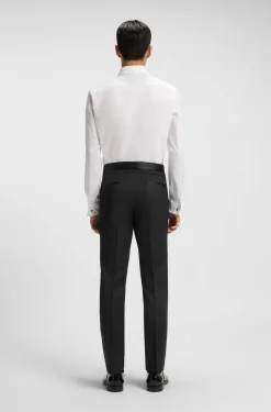 BOSS ONE Slim-Fit Smoking-Hose aus Schurwoll-Serge