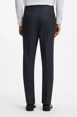 BOSS ONE Slim-Fit Zweiteiler aus karierter Schurwolle