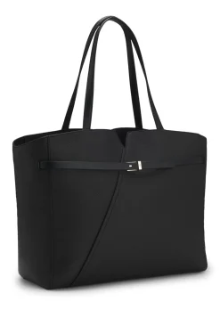 BOSS Revers Tote Bag aus Leder mit Gürtel-Detail