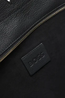 BOSS Revers Tote Bag aus Leder mit Gürtel-Detail
