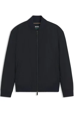 BOSS x ASTON MARTIN Bomberjacke aus wasserabweisendem Twill