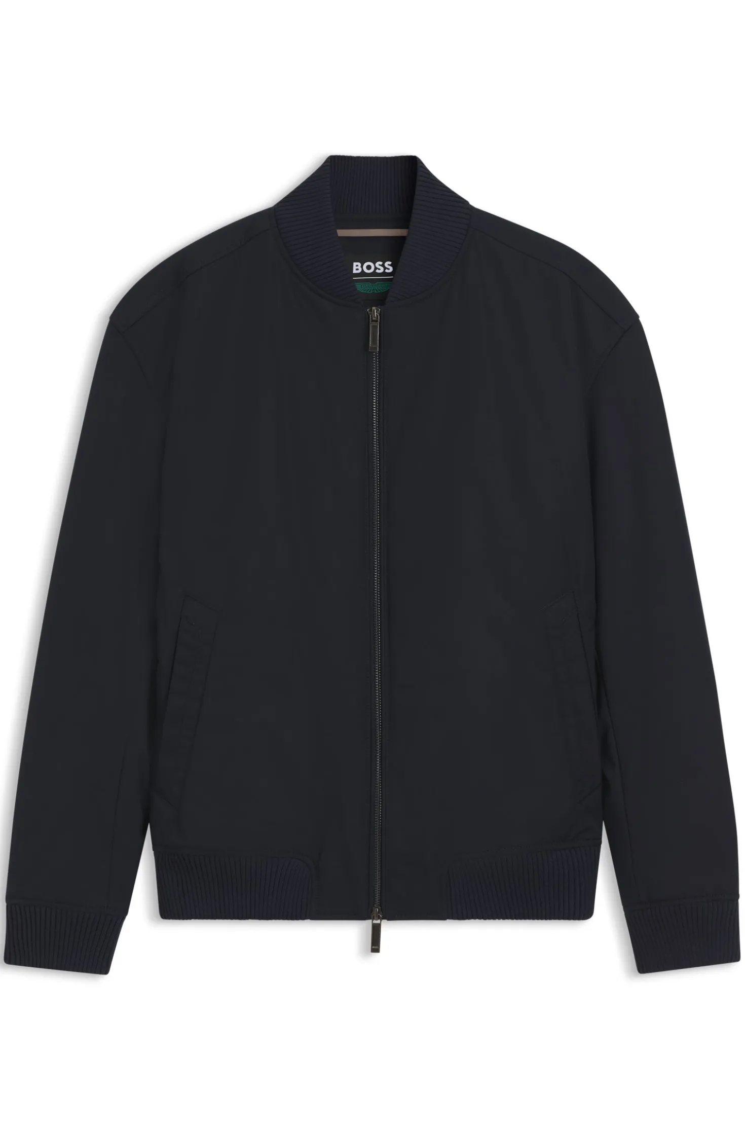 BOSS x ASTON MARTIN Bomberjacke aus wasserabweisendem Twill
