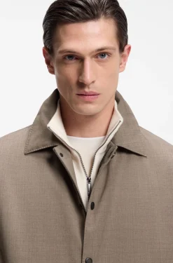 BOSS x ASTON MARTIN Jacke aus Woll-Mix