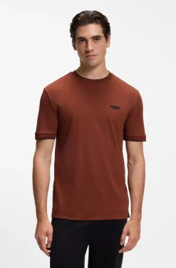 BOSS x ASTON MARTIN T-Shirt aus merzerisierter Baumwolle
