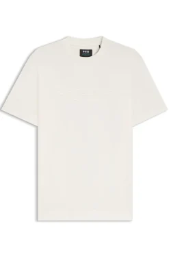 BOSS x ASTON MARTIN T-Shirt aus merzerisierter Baumwolle mit Flügel-Detail