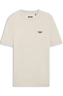 BOSS x ASTON MARTIN T-Shirt aus Wolle-Baumwoll-Jacquard