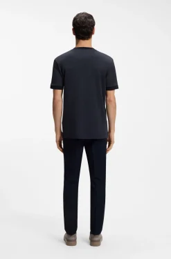 BOSS x ASTON MARTIN T-Shirt aus Wolle-Baumwoll-Jacquard