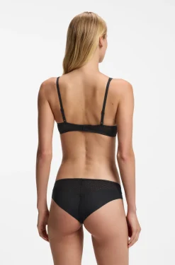 Bralette aus super softer Spitze mit goldener Plakette