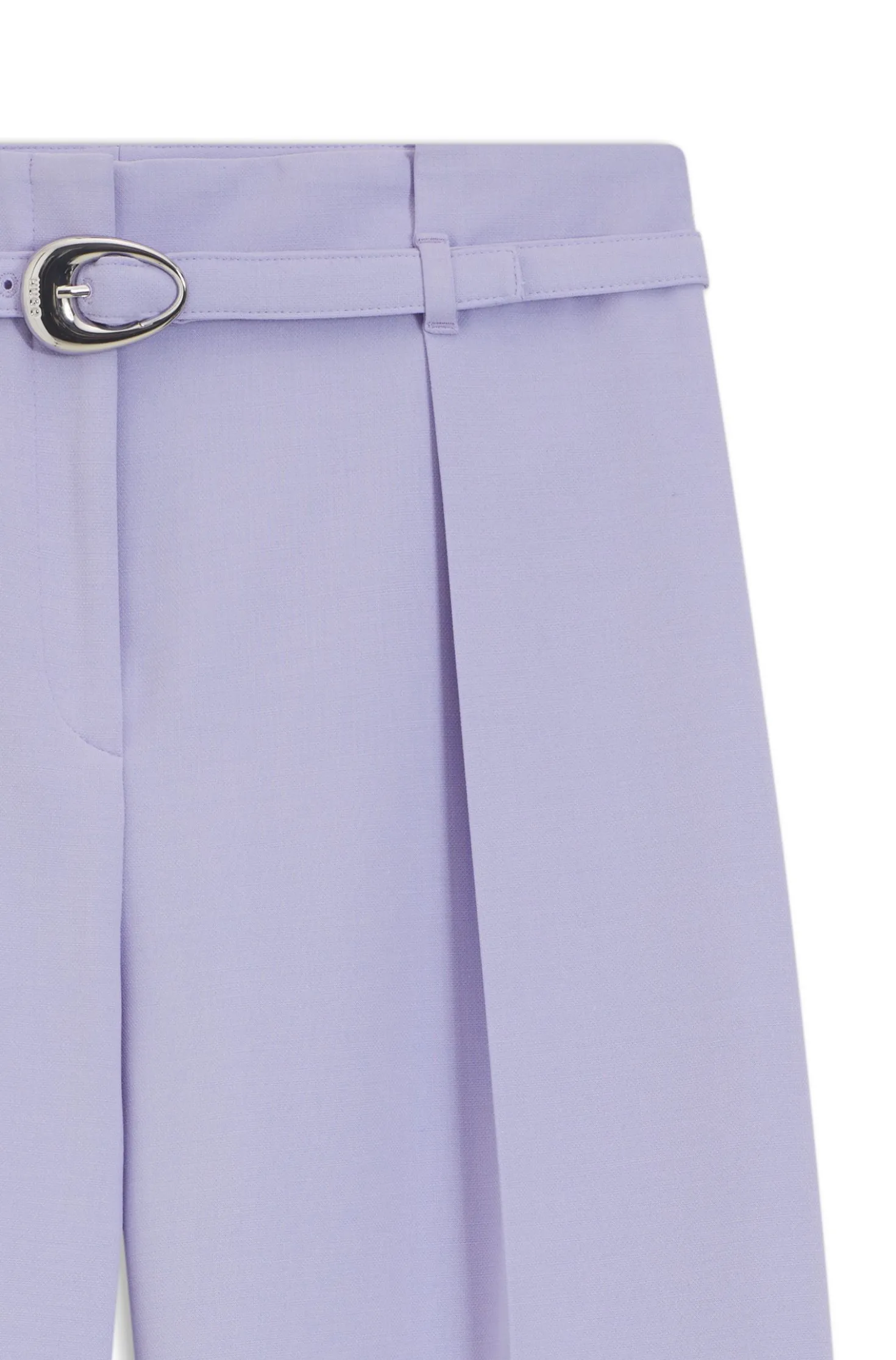 Bundfaltenhose mit Gürtel