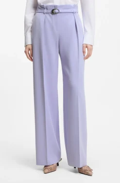 Bundfaltenhose mit Gürtel