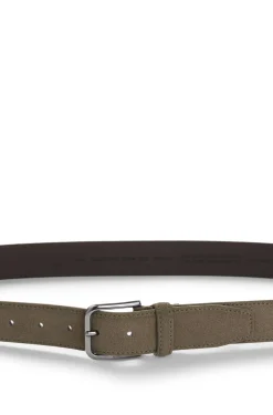 Business-Gürtel aus Leder mit polierter Schließe aus Metall