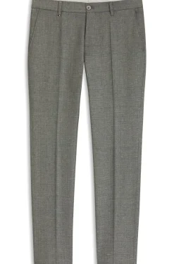 Business-Hose aus filigran gemustertem Stretch-Gewebe
