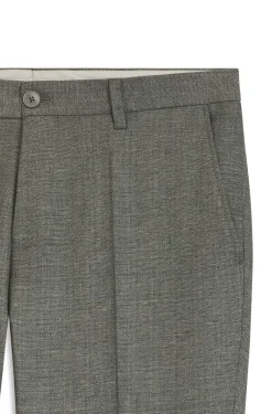 Business-Hose aus filigran gemustertem Stretch-Gewebe