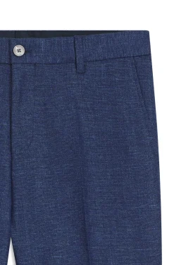 Business-Hose aus filigran gemustertem Stretch-Gewebe