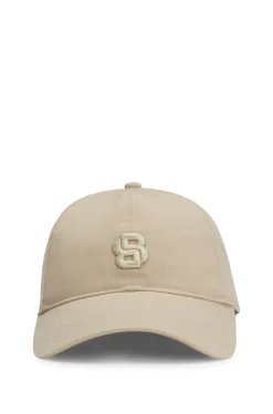 Cap aus Baumwolle mit aufgesticktem Double-B-Monogramm
