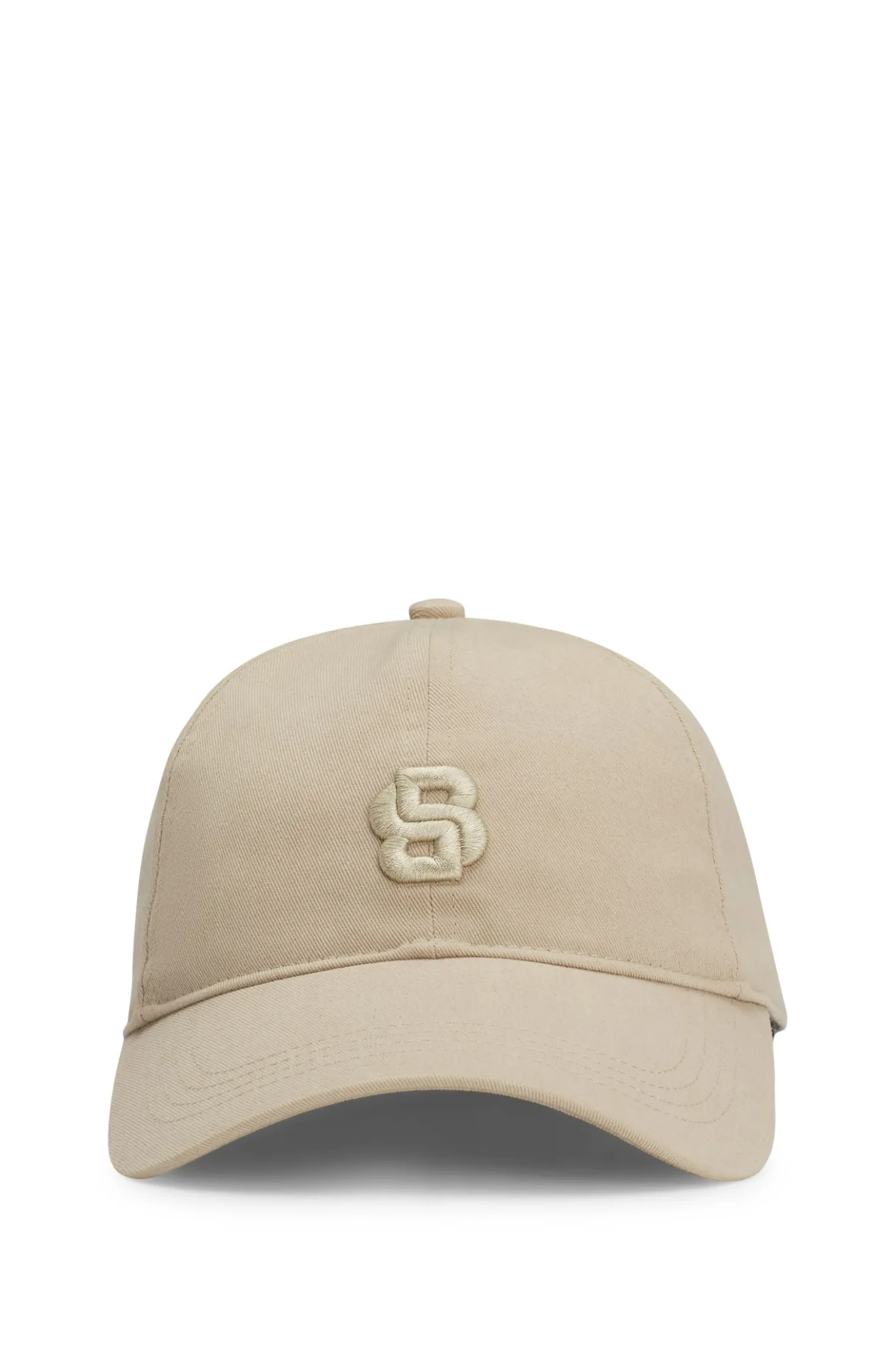 Cap aus Baumwolle mit aufgesticktem Double-B-Monogramm