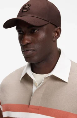Cap aus Baumwoll-Twill mit aufgesticktem Double-B-Monogramm