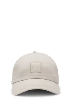Cap aus Baumwoll-Twill mit Logo-Aufnäher