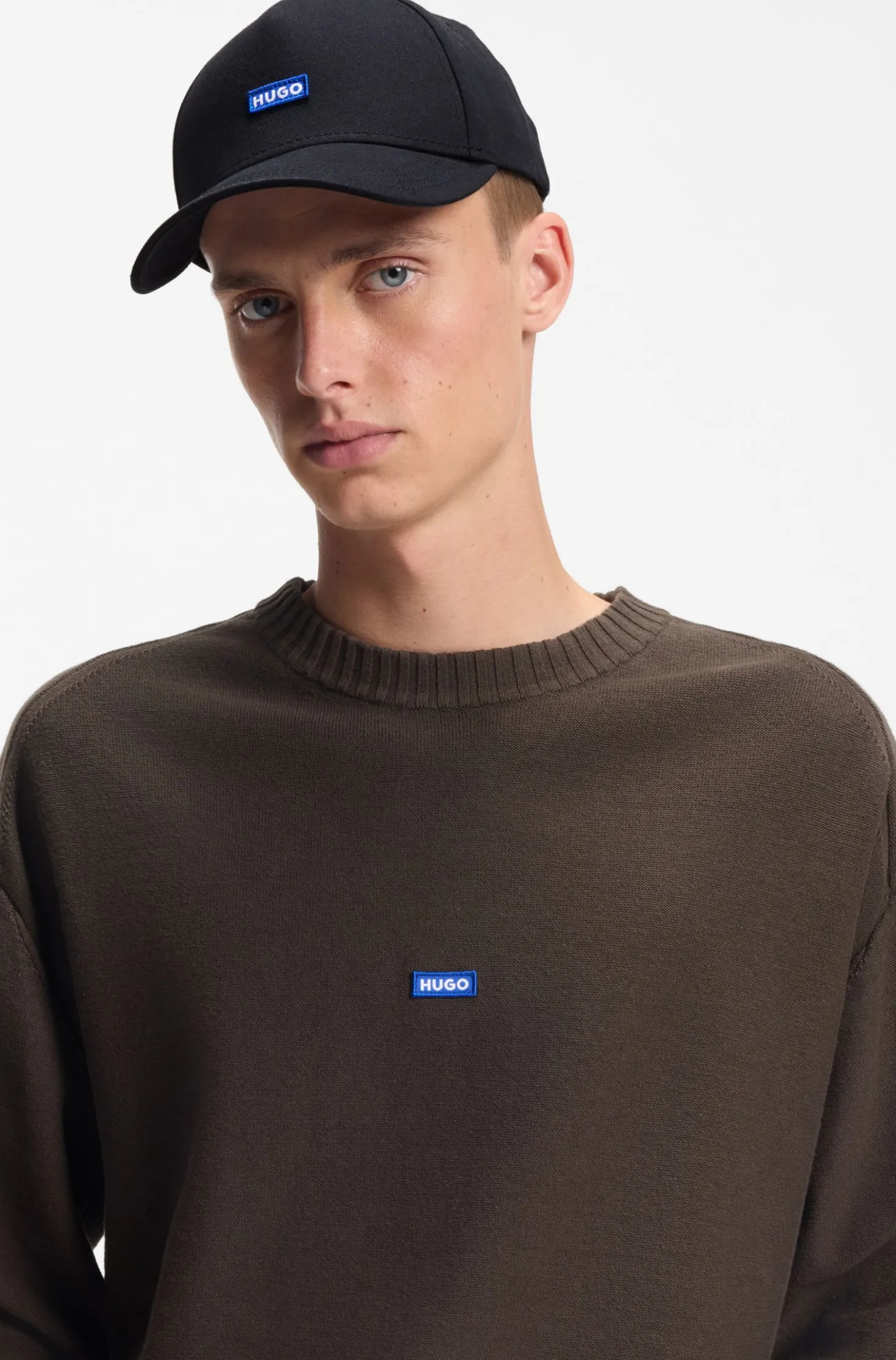 Cap aus Baumwoll-Twill mit Logo-Aufnäher