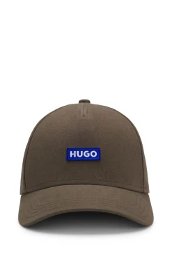 Cap aus Baumwoll-Twill mit Logo-Aufnäher