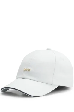 Cap aus Baumwoll-Twill mit Metall-Logo