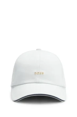 Cap aus Baumwoll-Twill mit Metall-Logo