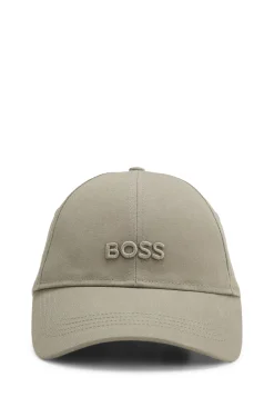 Cap aus Baumwoll-Twill mit tonaler Logo-Stickerei
