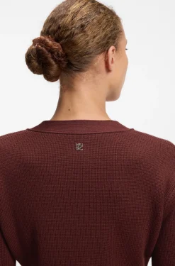 Cardigan aus Woll-Mix mit Logo-Niete