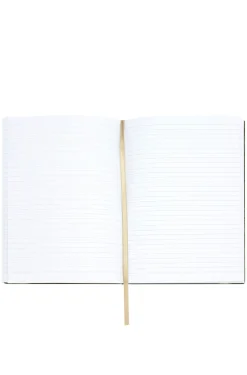 Cremefarbenes DIN-A5-Notizbuch mit Monogramm-Muster