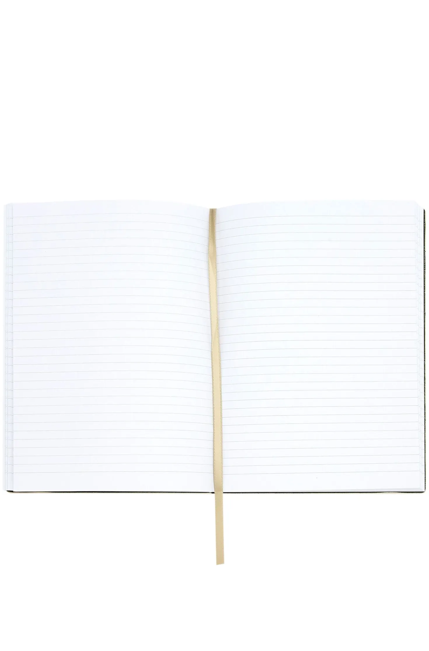 Cremefarbenes DIN-A5-Notizbuch mit Monogramm-Muster