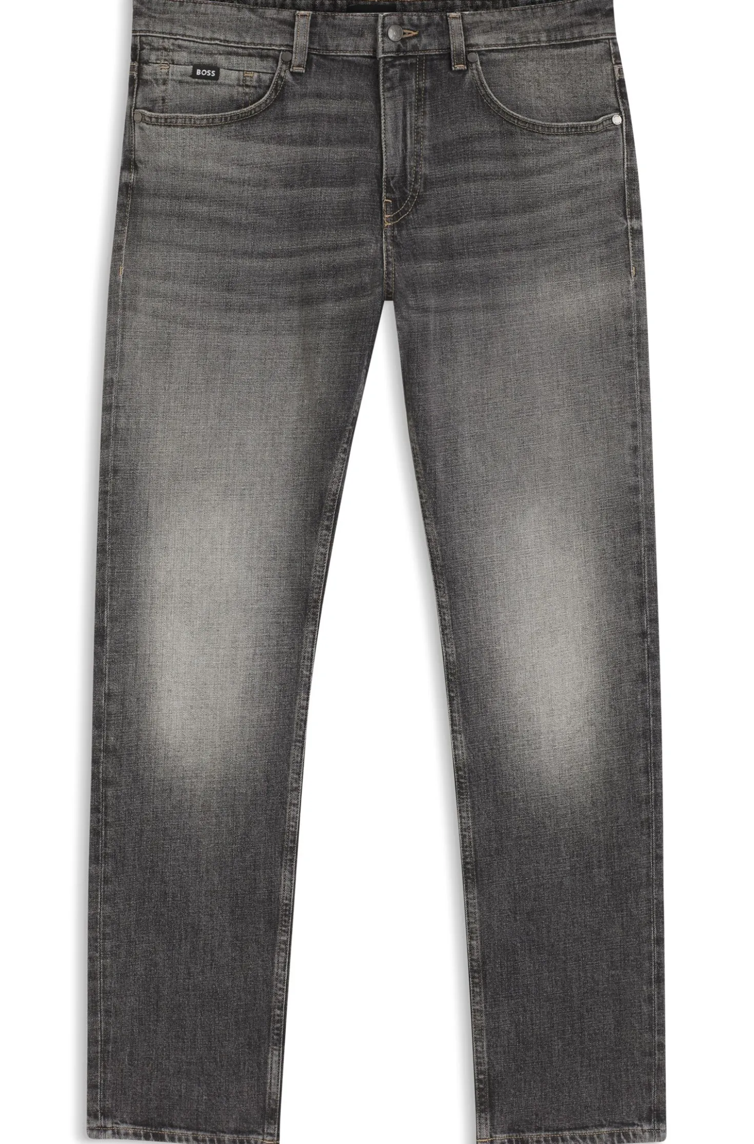 Delaware Schwarze Slim-Fit Jeans aus bequemem Stretch-Denim