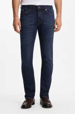 Delaware Slim-Fit Jeans aus bequemem blauem Stretch-Denim