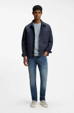 Delaware Slim-Fit Jeans aus bequemem Stretch-Denim in Blau