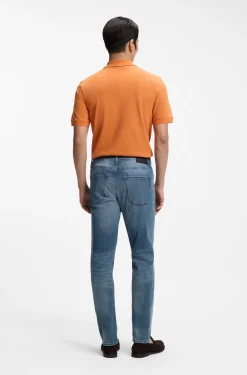 Delaware Slim-Fit Jeans aus blauem leichtem Denim