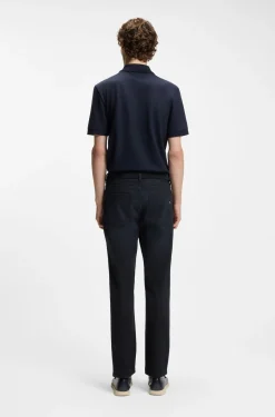 Delaware Slim-Fit Jeans aus blauem Knit Denim